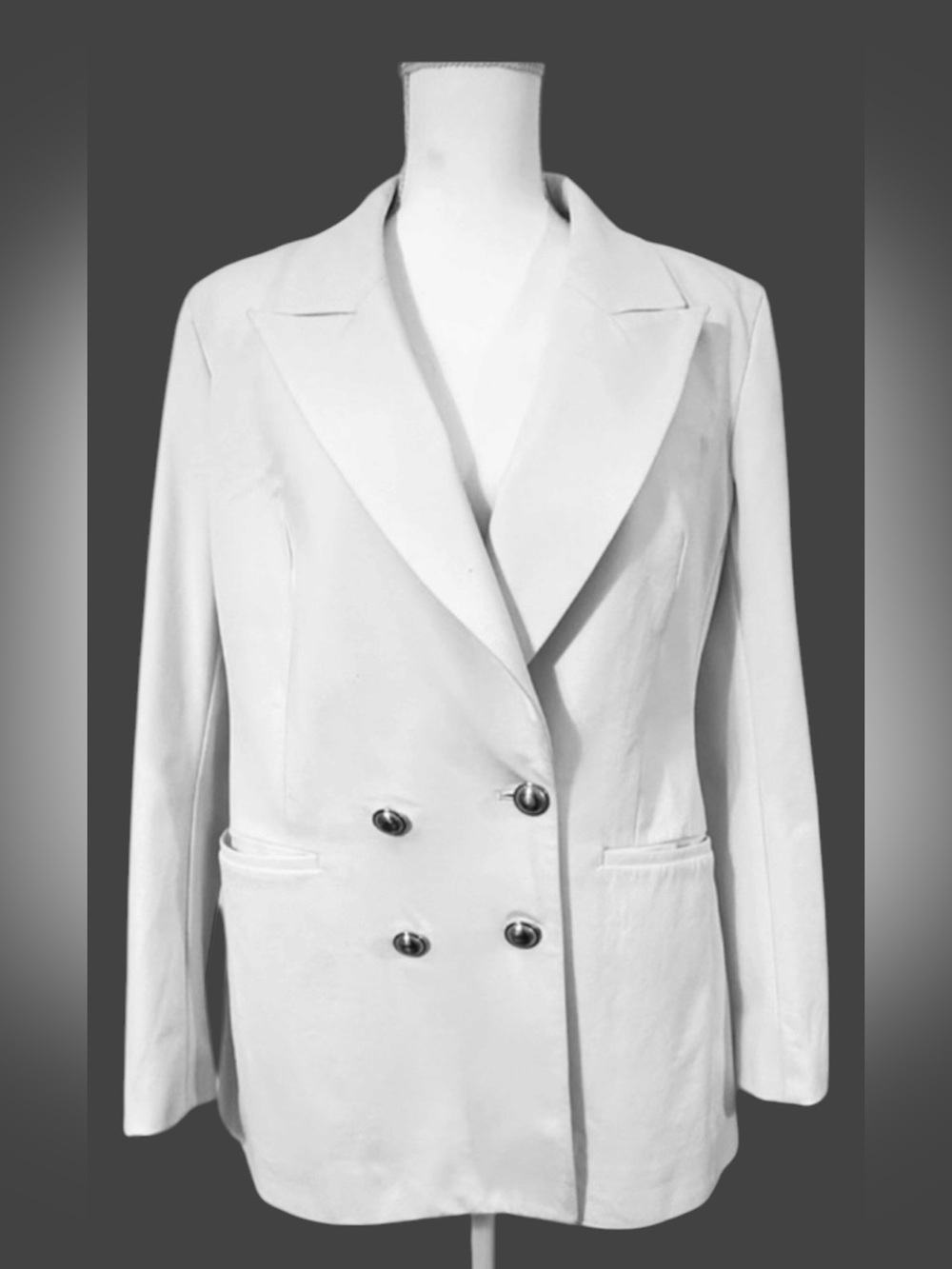 Express White Blazer with Gold Buttons - Picture 1 of 7